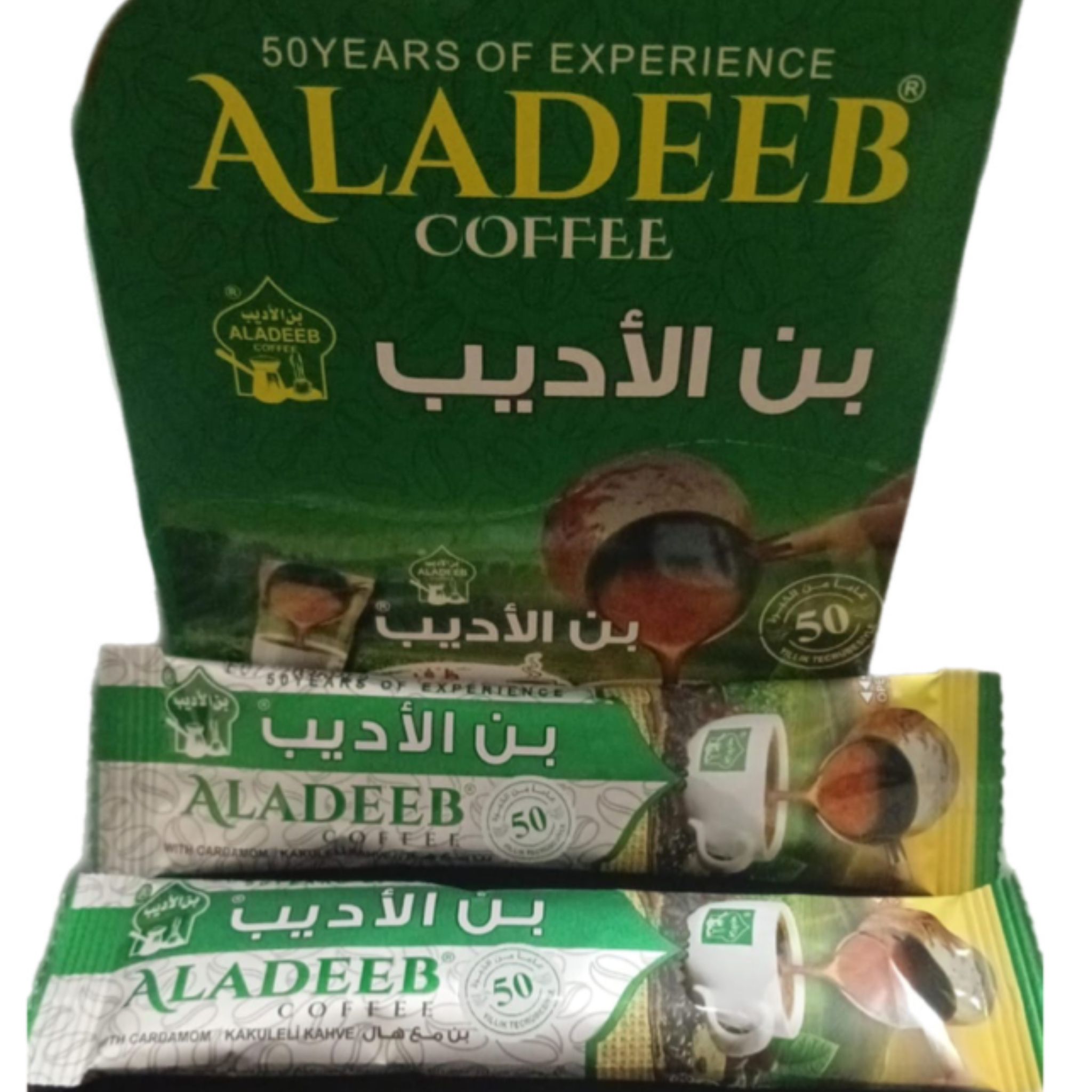 قهوة الاديب اصابع مع هال + سادة 6 غم 1/24
